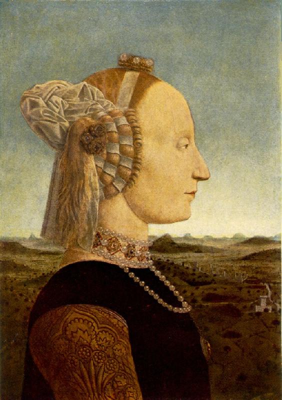 Piero della Francesca Portrait of Battista Sforza oil painting picture